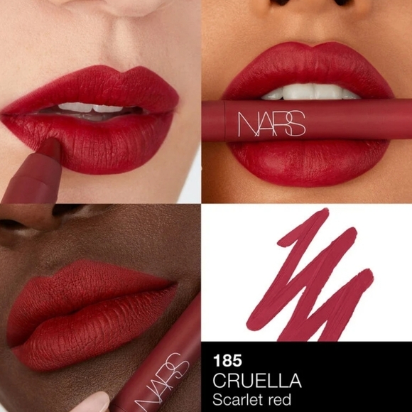NARS Powermatte High Intensity Lip Pencil: Cruella (185 Scarlet Red), .05oz, NIB - Picture 2 of 7